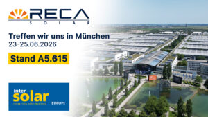 Reca Solar auf der Intersolar 2026 in München – besuchen Sie uns am Stand A5.615